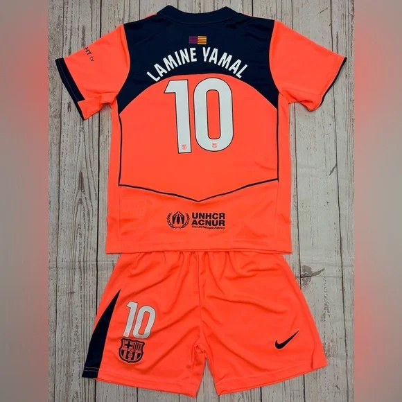 Lamine Yamal Youth Jersey Nike Soccer Kids Kit (Jersey + Shorts) LARGE (28) - Picture 1 of 4